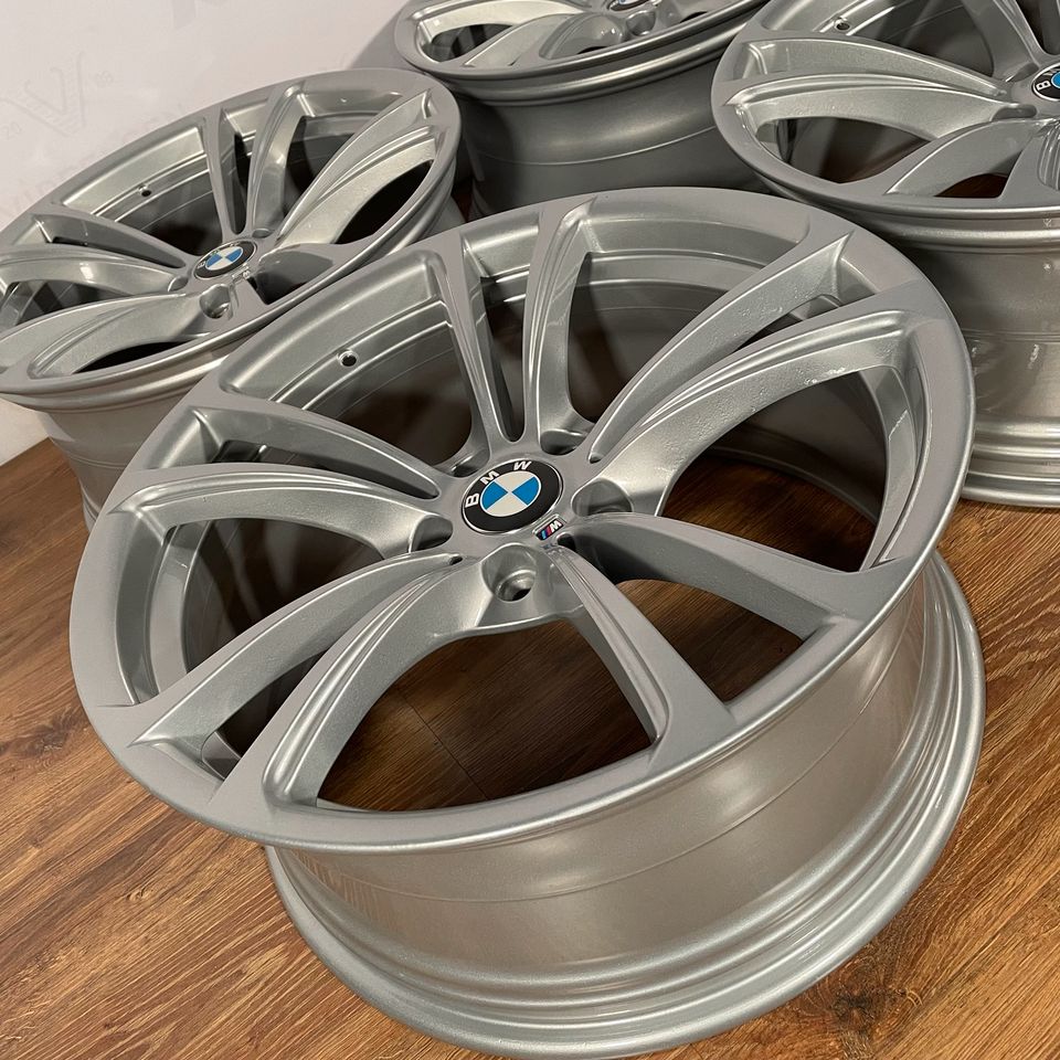 Originale 20 Zoll BMW M5 F10 Styling M409 Doppelspeiche Alufelgen Felgen Leichtmetallfelgen silber glänzend (weitere Farben möglich)