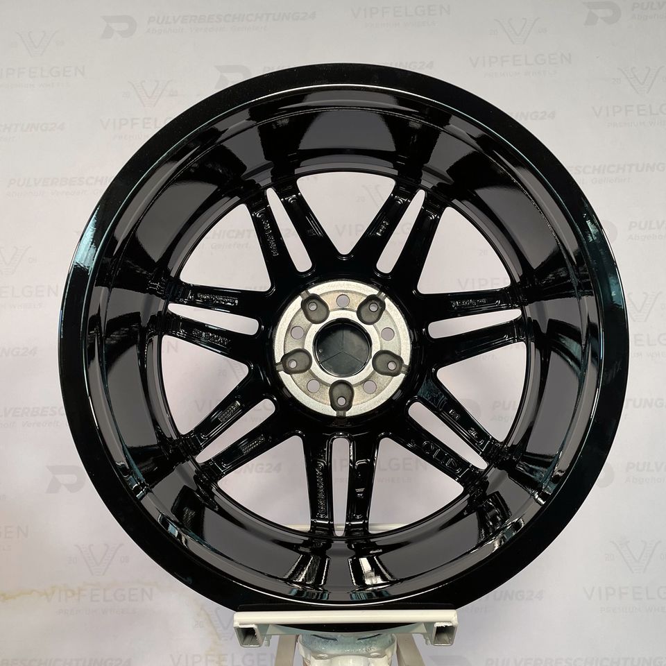Originale 19 Zoll AMG Mercedes V-Klasse W447 Vito Viano Alufelgen Felgen Leichtmetallfelgen schwarz glanzgedreht (weitere Farben möglich)