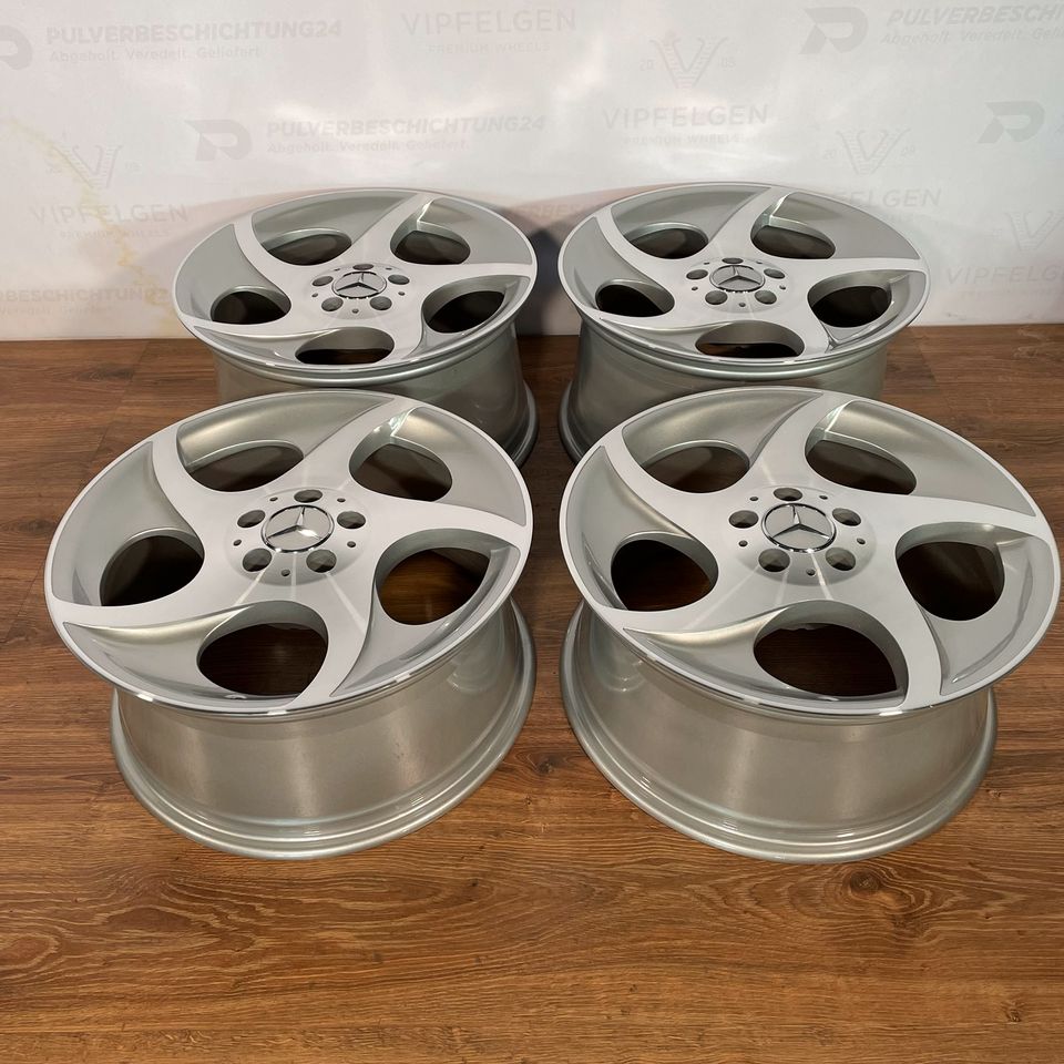 Originale 18 Zoll Mercedes SL R230 Alphard "50 Jahre SL" Alufelgen Felgen Leichtmetallfelgen silber glanzgedreht (weitere Farben möglich)
