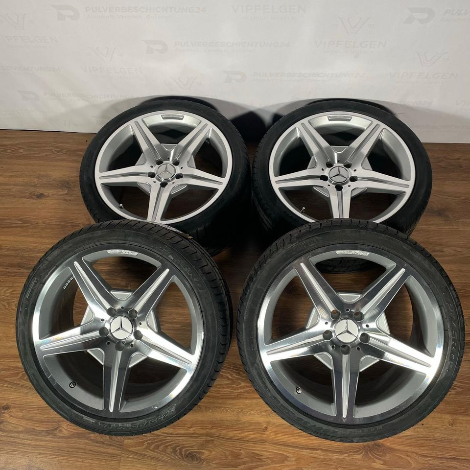 Originale 19 Zoll AMG Mercedes CLS C219 W219 Styling VI Sommerräder Felgen Leichtmetallfelgen silber mit CNC gedrehter Front (weitere Farben möglich)