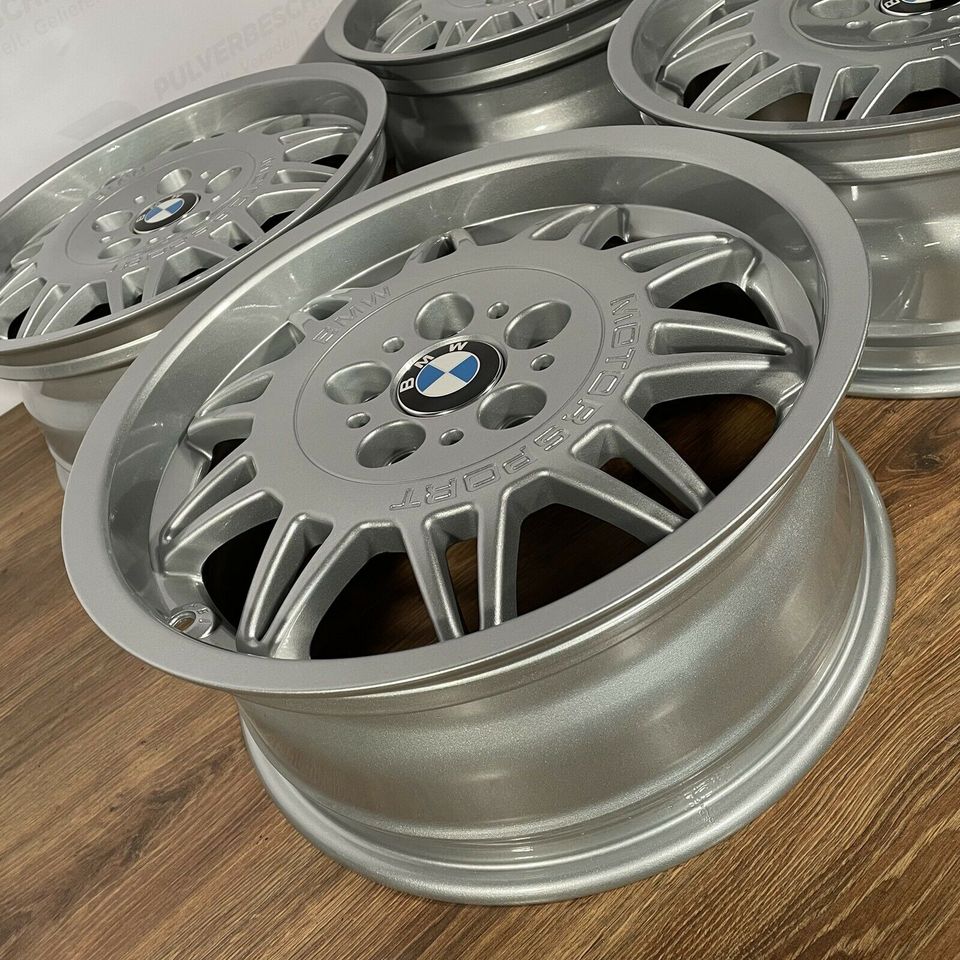 Originale 17 Zoll BMW M3 E36 Styling 22 Motorsport Alufelgen Felgen Leichtmetallfelgen silber (weitere Farben möglich)