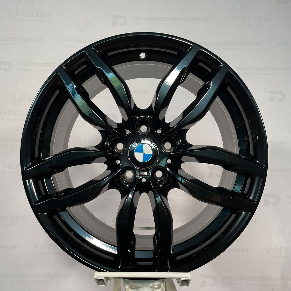 Originale 19 Zoll BMW X3 F25 Styling 622 M-Doppelspeiche Alufelgen Felgen Leichtmetallfelgen schwarz glänzend (weitere Farben möglich)