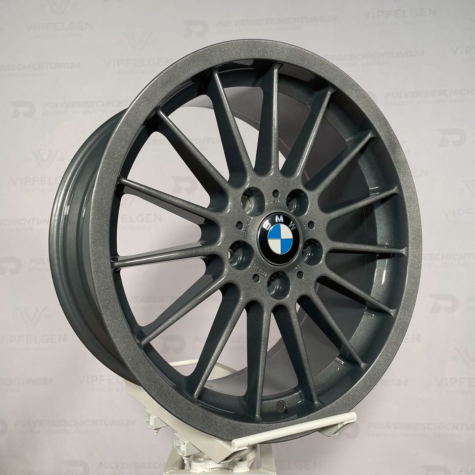 Originale 18 Zoll BMW 3er E46 Radial Styling 32 Alufelgen Felgen Leichtmetallfelgen in himalaya grau (weitere Farben möglich)