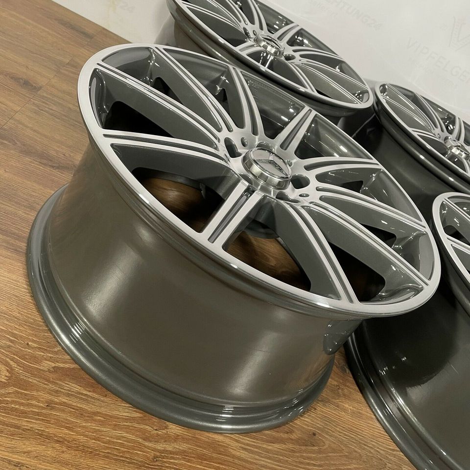 Originale 19 Zoll AMG Mercedes E-Klasse E63s Performance Alufelgen Felgen Leichtmetallfelgen Mercedes Tremolit mit CNC gedrehter Front (weitere Farben möglich)