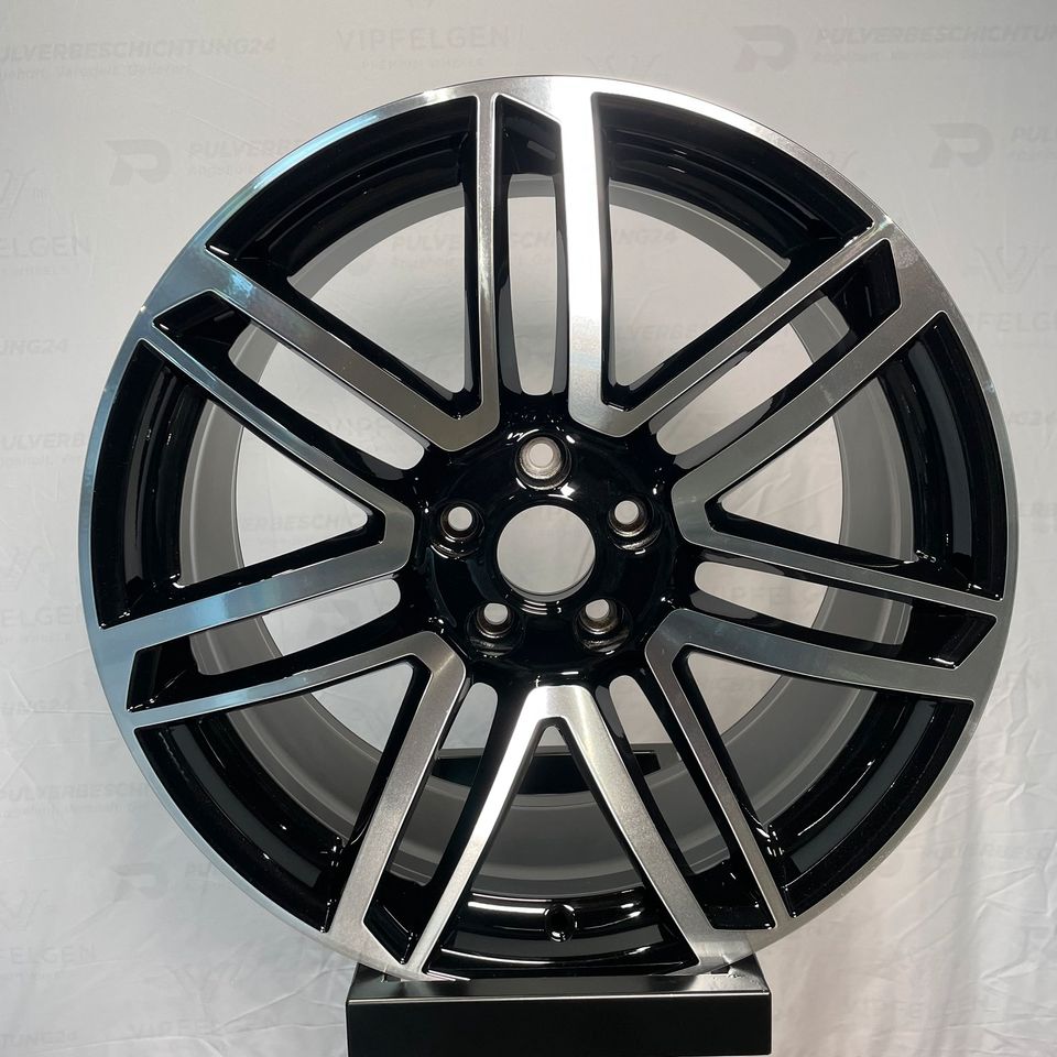 Originale 20 Zoll Audi RS6 4G C7 Concave Alufelgen Leichtmetallfelgen Felgen schwarz mit glanzgedrehter Front (weitere Farben möglich)