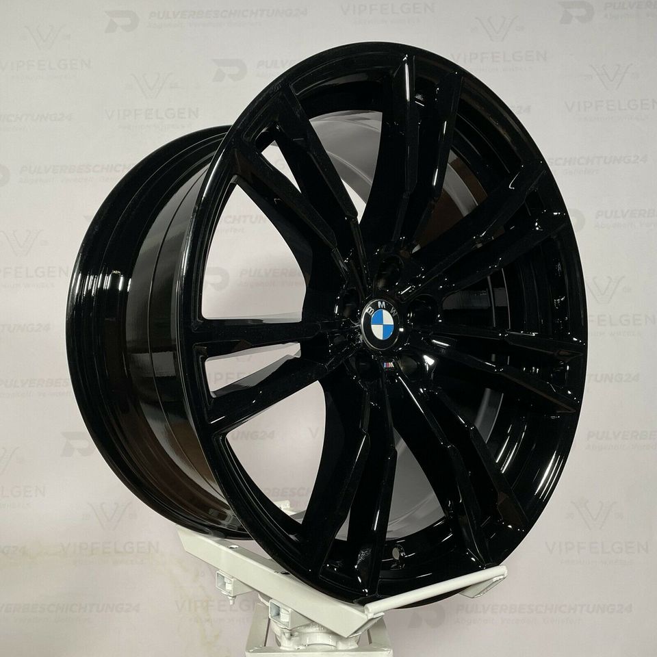 Originale 20 Zoll BMW M5 F90 Styling M706 Doppelspeiche Alufelgen Leichtmetallfelgen Felgen schwarz glänzend (weitere Farben möglich)