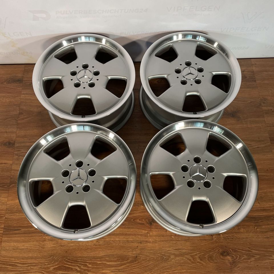 Originale 17 Zoll Mercedes SL R129 Albali Alufelgen Felgen Leichtmetallfelgen silber glanzgedreht (weitere Farben möglich) mit Bereifung