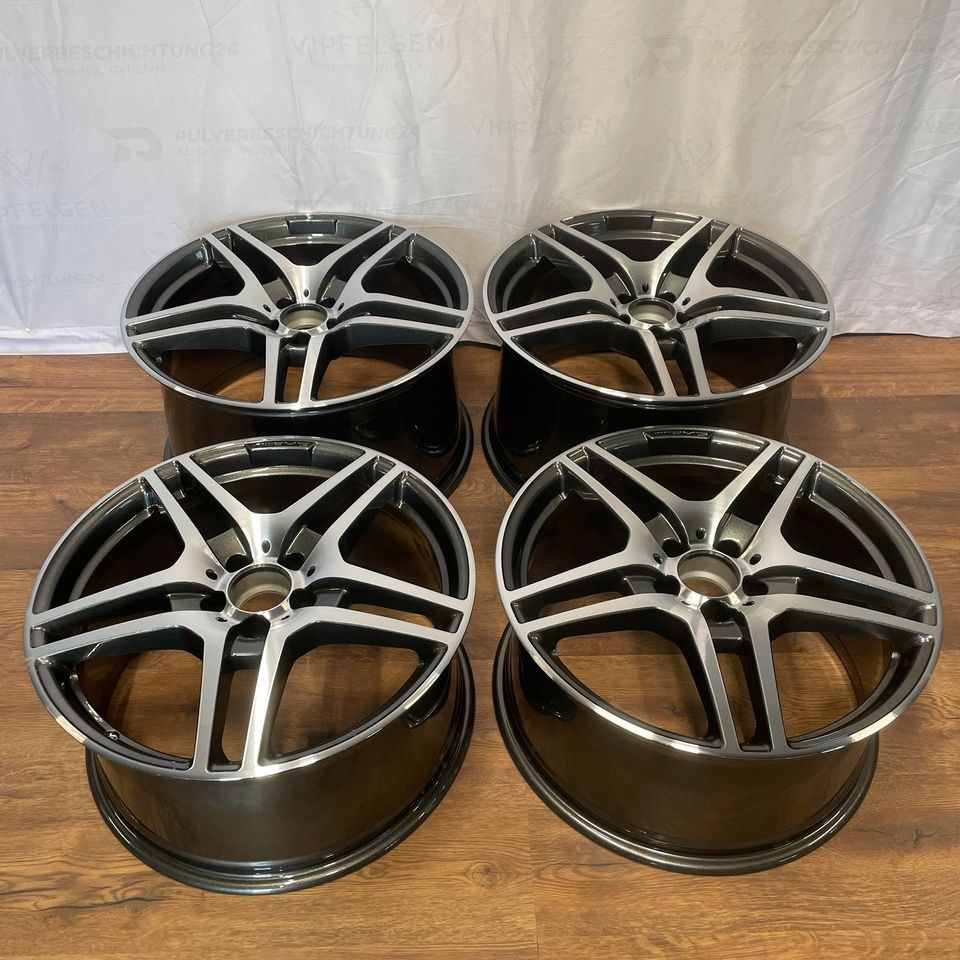 Originale 19/20 Zoll Mercedes SLS C197 R197 Alufelgen Felgen Leichtmetallfelgen anthrazit mit glanzgedrehter Front (weitere Farben möglich) 