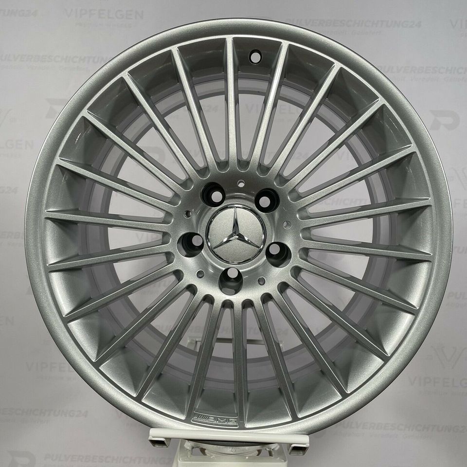 Оригинальные 18-дюймовые легкосплавные диски AMG Mercedes E-Class W210 8J + 9J Rims alloy wheels silver