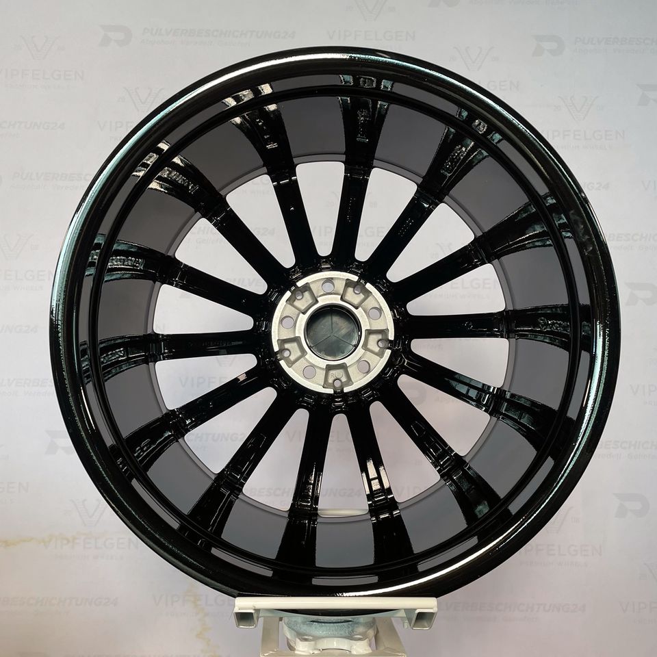 Originale 20 Zoll AMG Mercedes S-Klasse W222 Alufelgen Felgen Leichtmetallfelgen A1644012002 schwarz glänzend (weitere Farben möglich) 