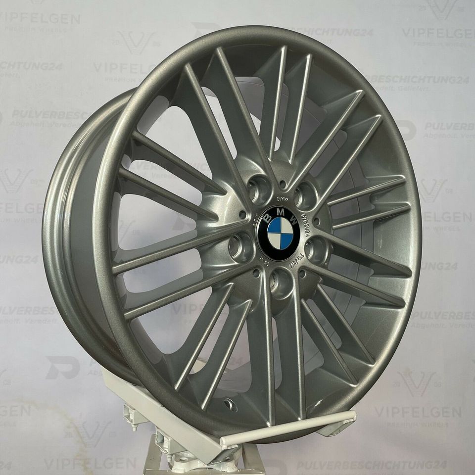 Originale 17 Zoll BMW 3er E46 Styling 85 Parallelspeiche Alufelgen Felgen Leichtmetallfelgen silber glänzend (weitere Farben möglich)