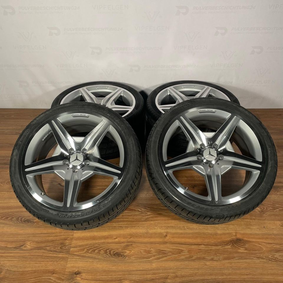 Originale 19 Zoll AMG Mercedes CLS C219 W219 Styling VI Sommerräder Felgen Leichtmetallfelgen silber mit CNC gedrehter Front (weitere Farben möglich)