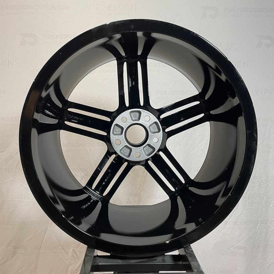 Originale 18 Zoll Audi A3 S3 8P Segment Alufelgen 5x112 Felgen Leichtmetallfelgen Schwarz glänzend (weitere Farben möglich) 