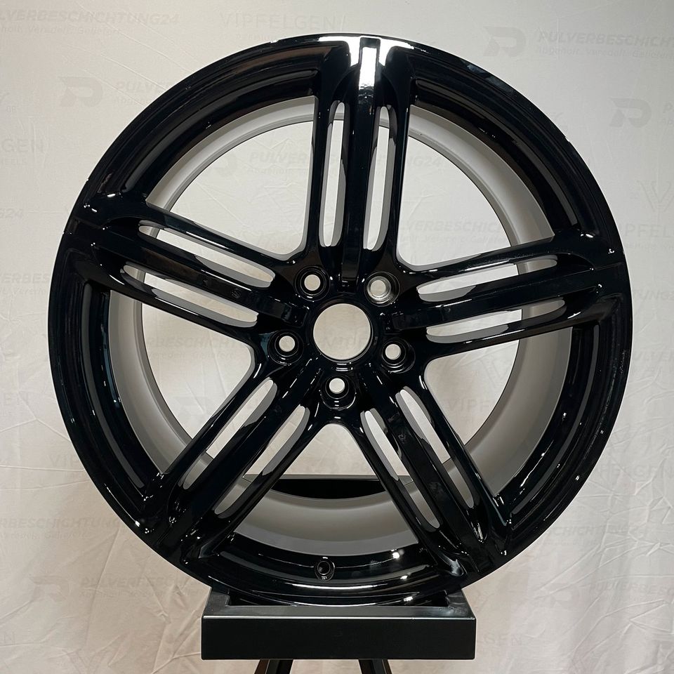 Cerchi in lega originali da 18 pollici Audi A3 S3 8P Rotor 5 x 112 cerchi in lega neri