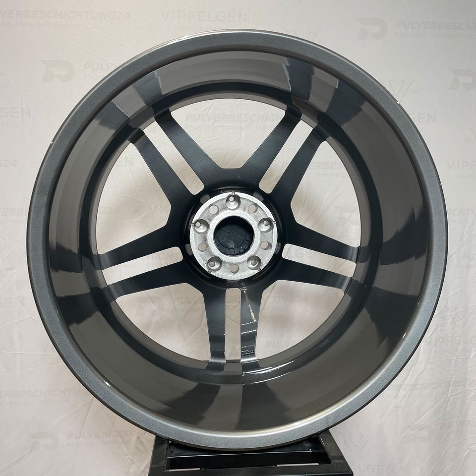 Originale 20 Zoll Mercedes CL C216 W216 CL63 Alufelgen Felgen Leichtmetallfelgen AB anthrazit mit glanzgedrehter Front (weitere Farben möglich) 