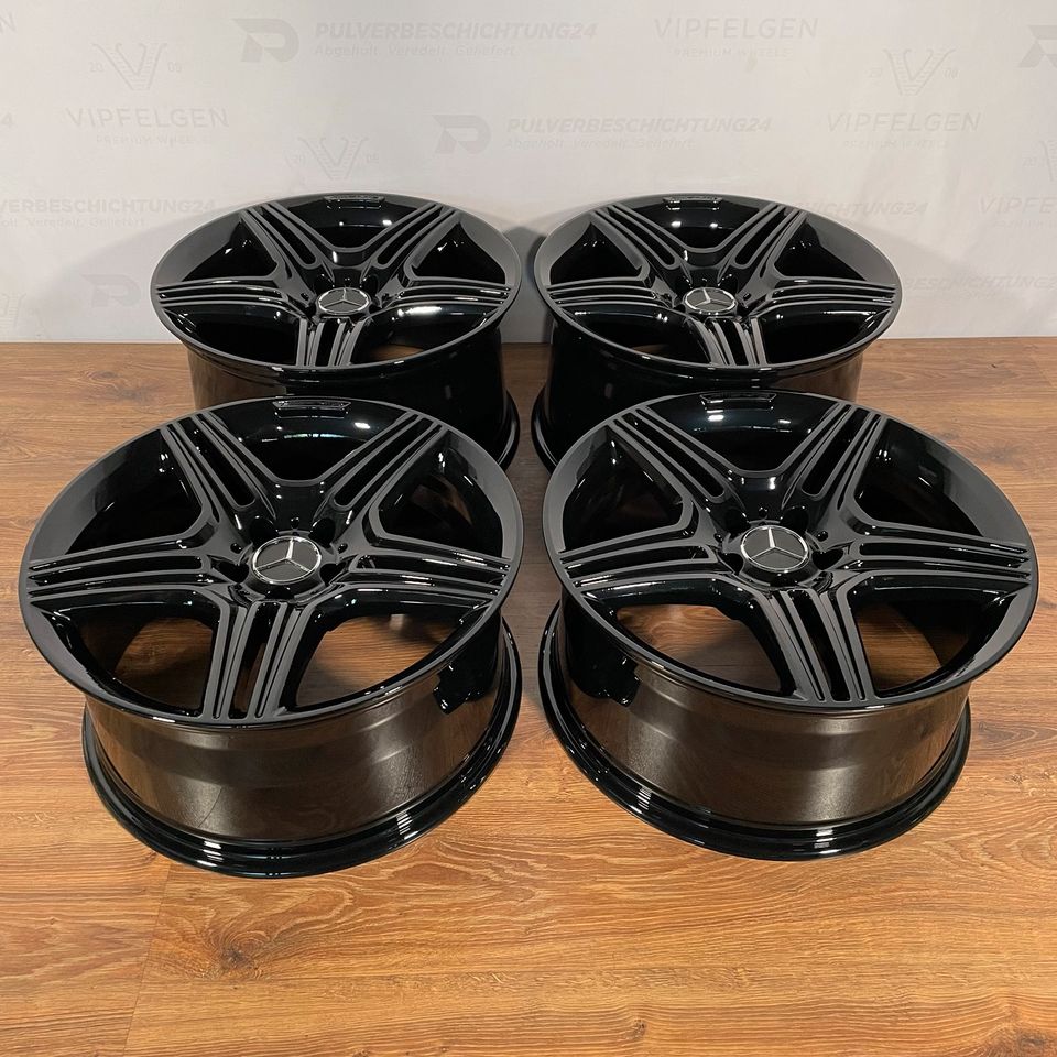 Originale 19 Zoll AMG Mercedes SL R231 W231 SL63 SL65 Alufelgen Felgen Leichtmetallfelgen schwarz glänzend (weitere Farben möglich)