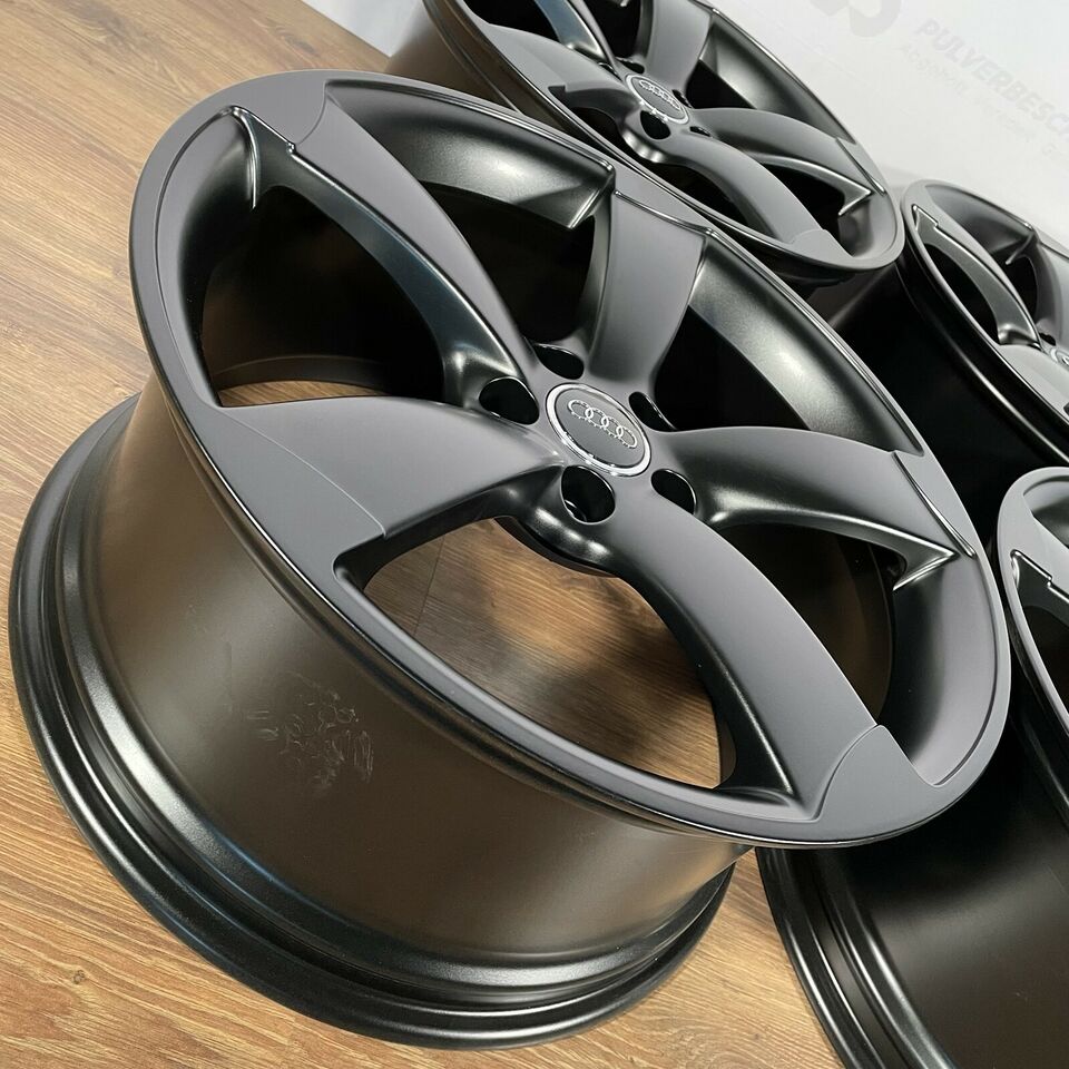 Originale 18 Zoll Audi A3 S3 8P Rotor 5 x 112 Alufelgen Leichtmetallfelgen Felgen schwarz (weitere Farben möglich)