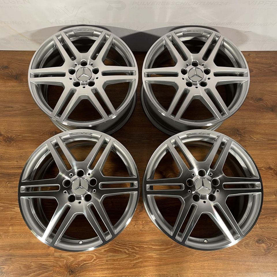 Originale 18 Zoll AMG Mercedes E-Klasse W212 S212 Alufelgen Felgen Leichtmetallfelgen silber glänzend mit glanzgedrehter Front (weitere Farben möglich)