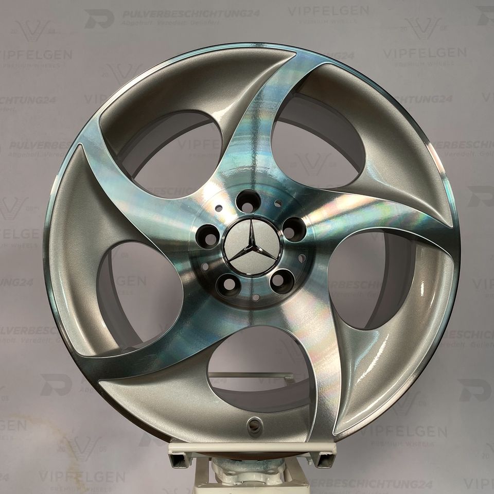 Originale 18 Zoll Mercedes SL R230 Alphard "50 Jahre SL" Alufelgen Felgen Leichtmetallfelgen silber glanzgedreht (weitere Farben möglich)