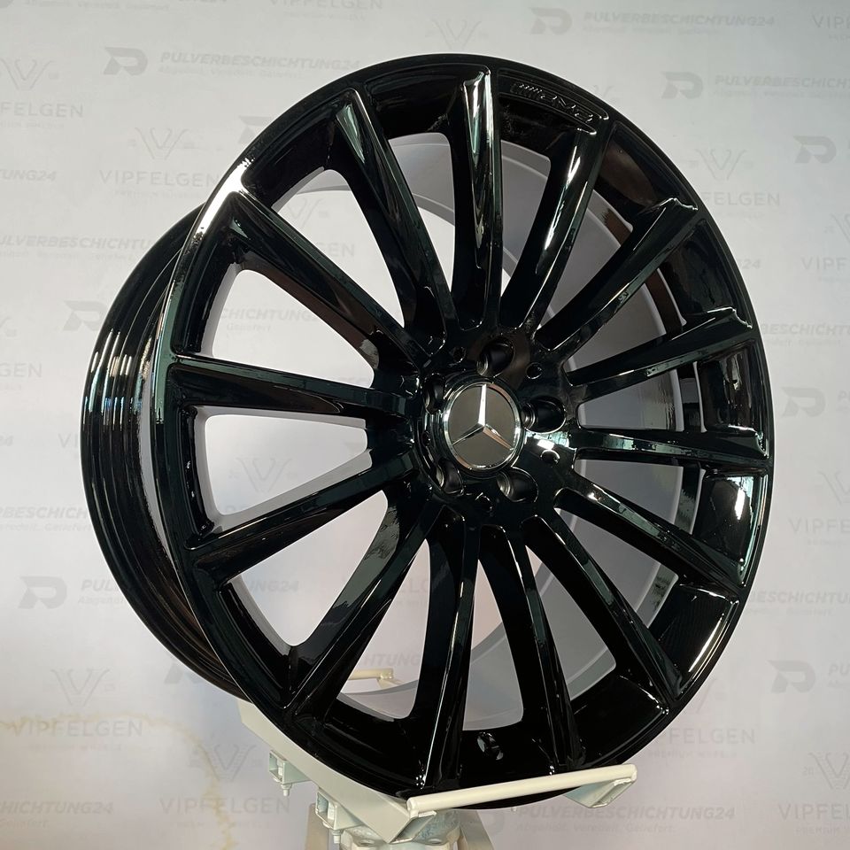 Originale 20 Zoll AMG Mercedes S-Klasse W222 Alufelgen Felgen Leichtmetallfelgen A1644012002 schwarz glänzend (weitere Farben möglich) 