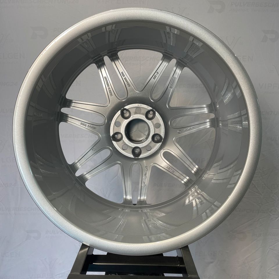 Originale 19 Zoll AMG Mercedes E-Klasse W212 Alufelgen Felgen Leichtmetallfelgen silber mit glanzgedrehter Front (weitere Farben möglich)