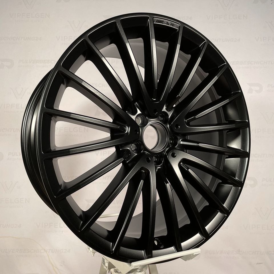 Originale 21 Zoll AMG Mercedes GLC 63 W253 Alufelgen Felgen Leichtmetallfelgen A1644012002 schwarz matt (weitere Farben möglich)