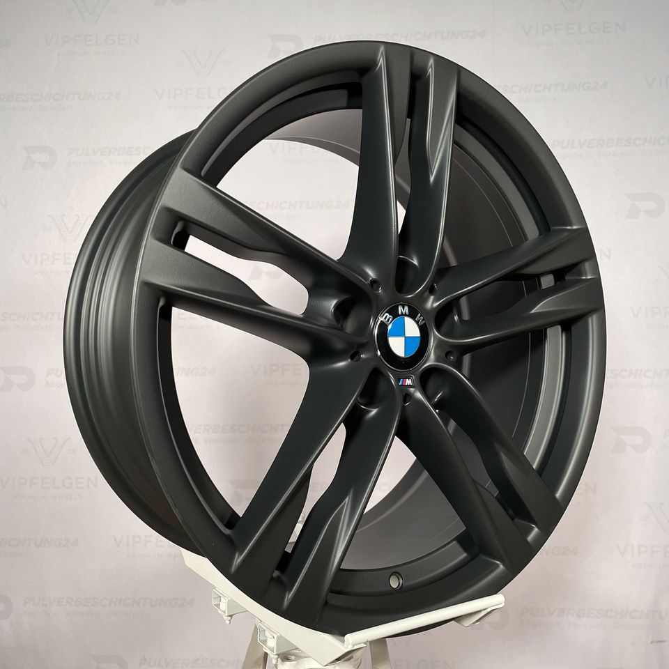 Originale 20 Zoll BMW 5er F10 F11 Styling M373 M-Paket Alufelgen Felgen Leichtmetallfelgen carbon schwarz matt (weitere Farben möglich)