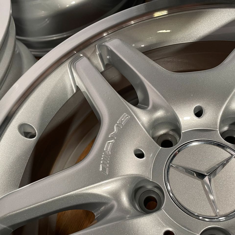 Originale 18 Zoll Mercedes SLK R171 AMG Styling 4 Alufelgen Felgen Leichtmetallfelgen silber glänzend (weitere Farben möglich)