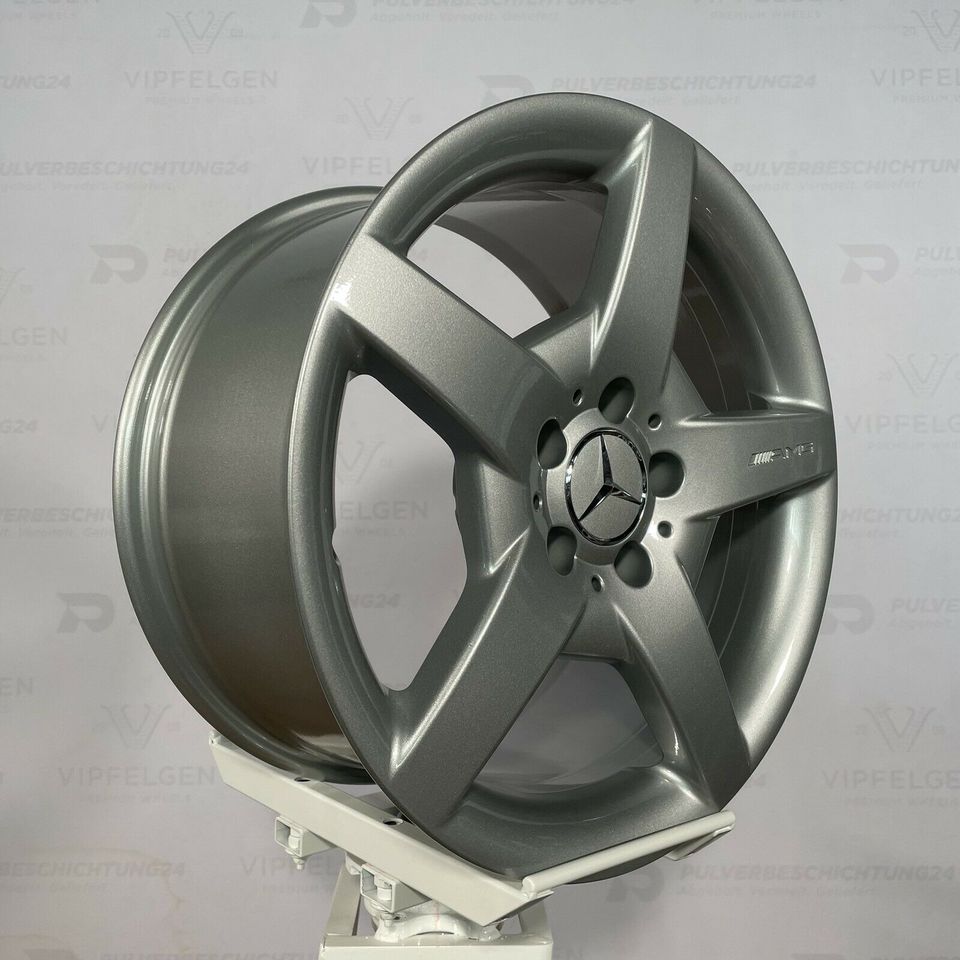 Оригинальные 18-дюймовые легкосплавные диски AMG Mercedes E-Class W210 8J + 9J Rims alloy wheels silver