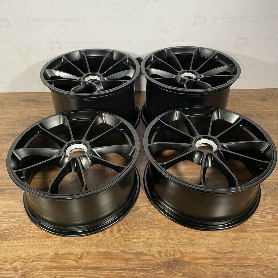 Originale 20/21 Zoll Porsche 991 GT2 RS GT3 RS Alufelgen Felgen Leichtmetallfelgen schwarz matt (weitere Farben möglich)