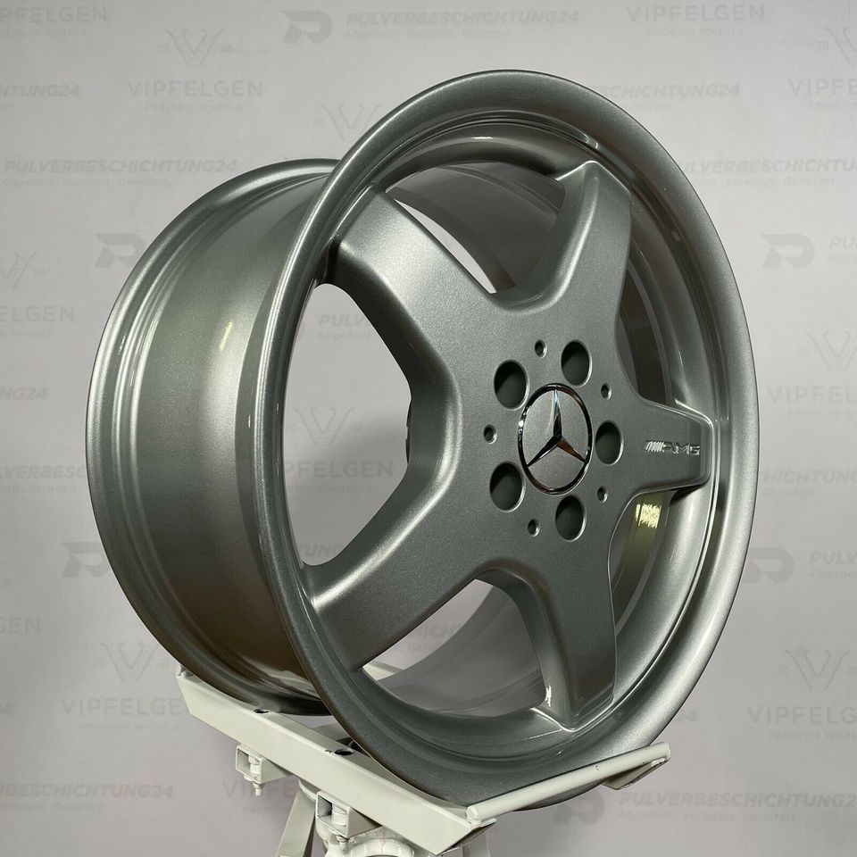 Оригинальные 18-дюймовые легкосплавные диски AMG Mercedes E-Class W210 8J + 9J Rims alloy wheels silver