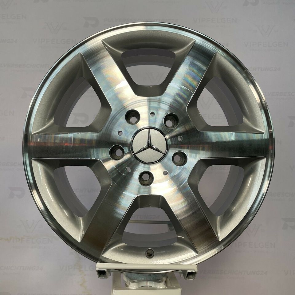 Originale 18 Zoll Mercedes G-Klasse W463 Alufelgen Felgen Leichtmetallfelgen Silber mit glanzgedrehter Front (andere Farben möglich)