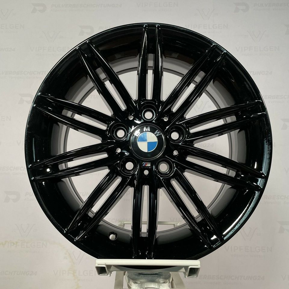 Originale 17 Zoll BMW 1er E87 E88 Styling M207 M-Paket Alufelgen Leichtmetallfelgen Felgen schwarz glänzend (weitere Farben möglich) 