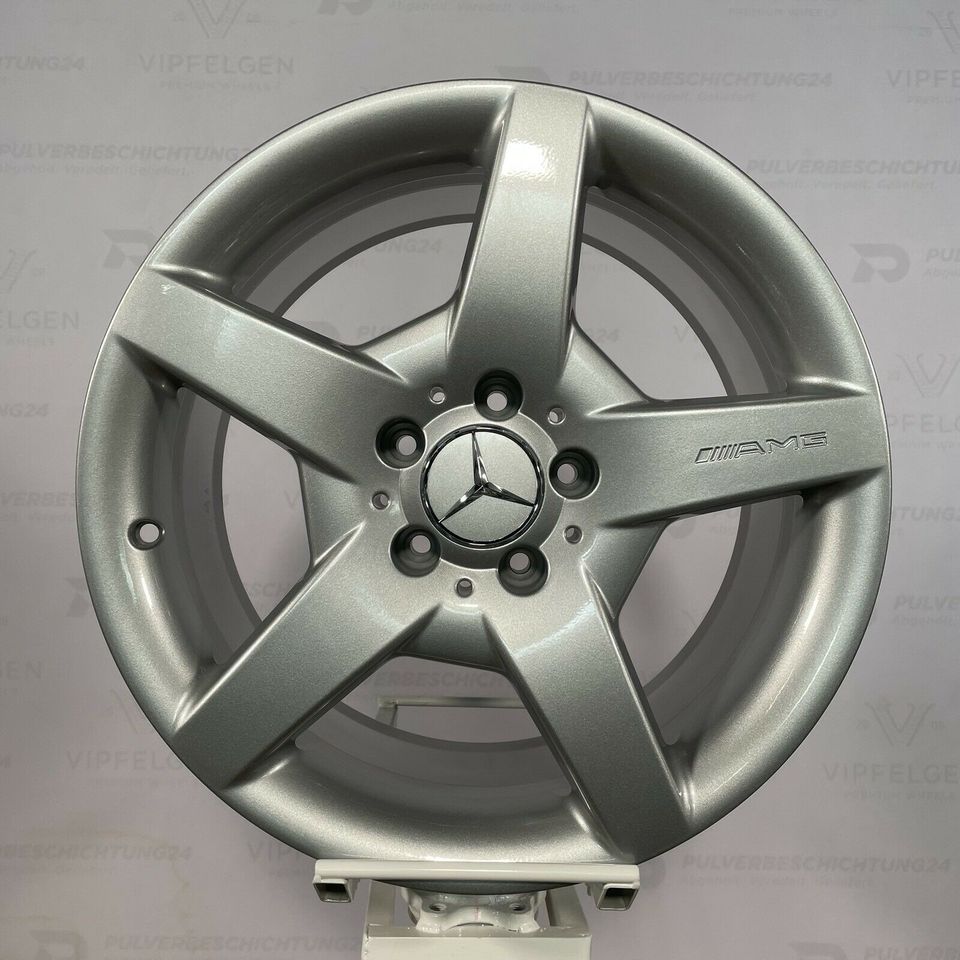 Оригинальные 18-дюймовые легкосплавные диски AMG Mercedes E-Class W210 8J + 9J Rims alloy wheels silver