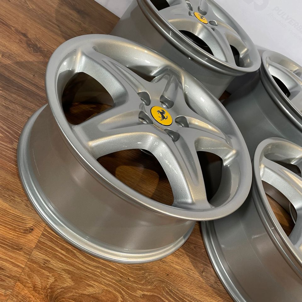 Originale 18 Zoll Ferrari F355 Speedline Magnesium Alufelgen Felgen Leichtmetallfelgen silber (weitere Farben möglich)