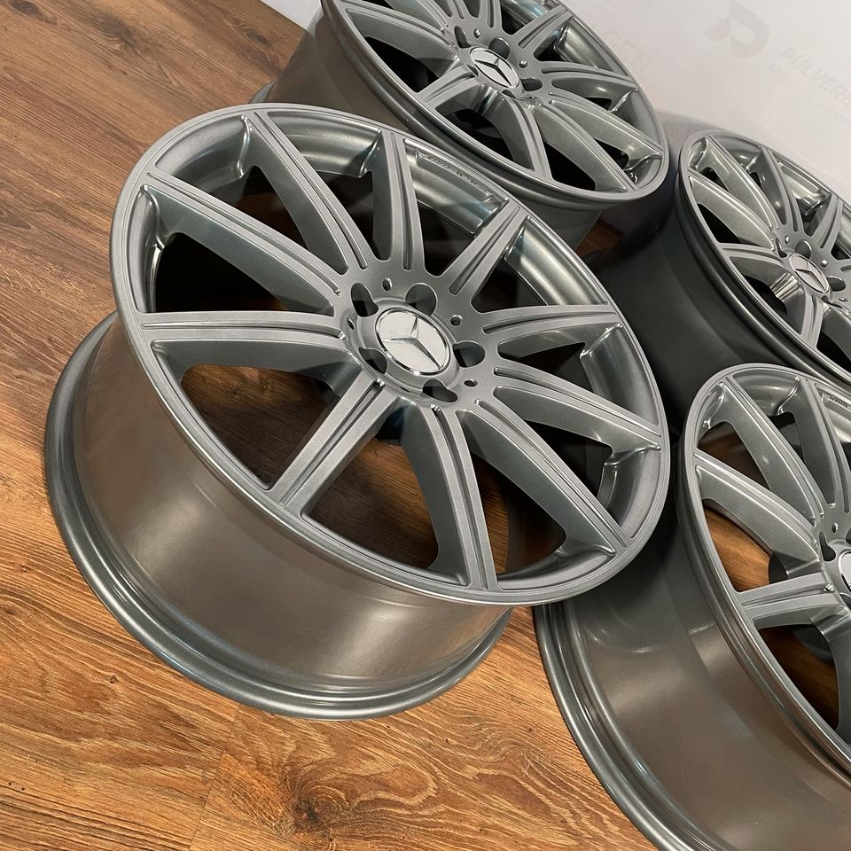 Originale 19 Zoll Mercedes E-Klasse W212 E63 AMG Alufelgen Felgen Leichtmetallfelgen anthrazit matt (weitere Farben möglich) 