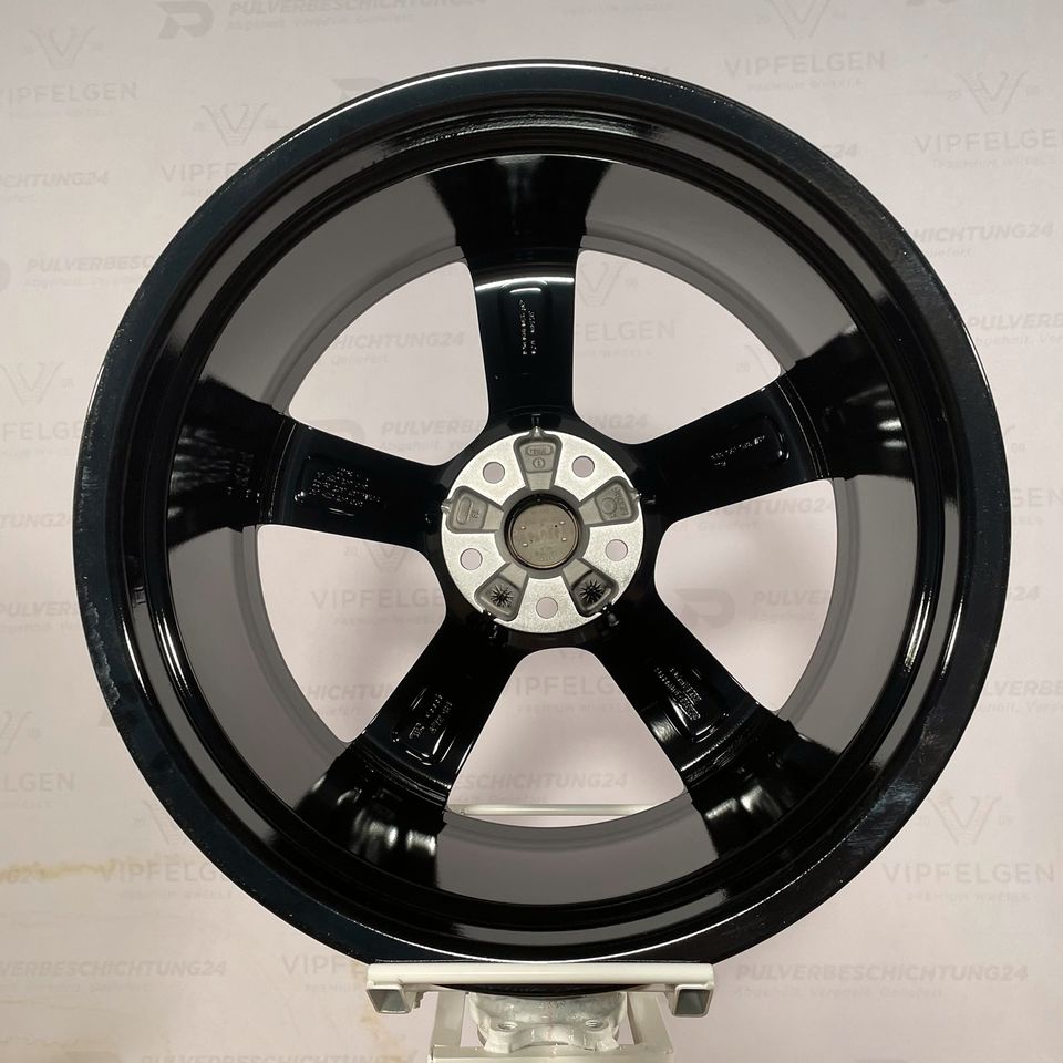 Originale 18 Zoll Audi A3 S3 8P Rotor Alufelgen 5x112 Leichtmetallfelgen Felgen schwarz glänzend glanzgedreht (weitere Farben möglich)