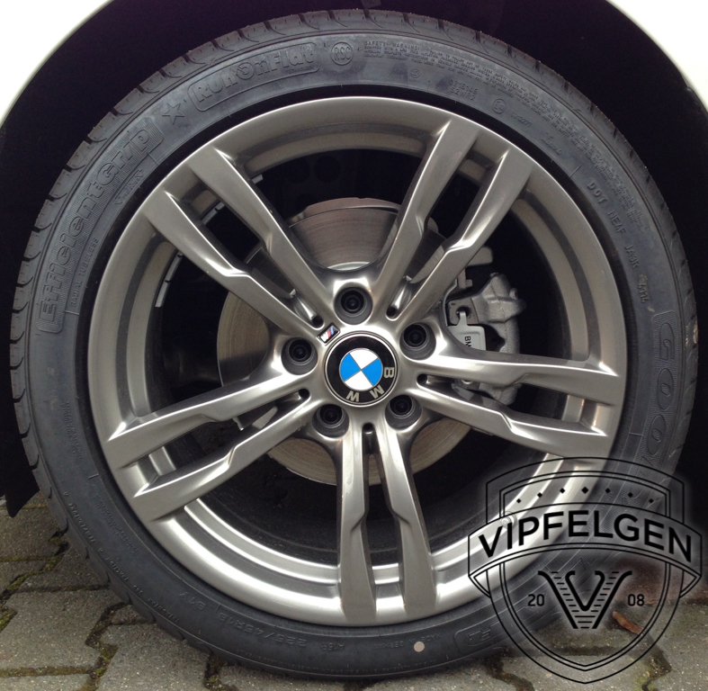 Satz 18" BMW Styling 441 M Doppelspeiche 4er F32 F33 F36 Sommerräder Kompletträder