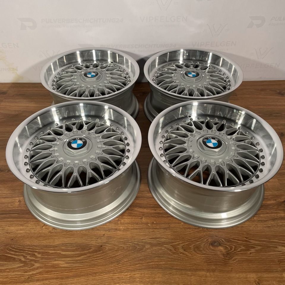 Originale 17 Zoll BMW 5er E34 E39 Styling 5 BBS RC090 Alufelgen Felgen Leichtmetallfelgen silber glänzend mit Michelin Cross Climate 215/40 R17 (weitere Farben möglich)