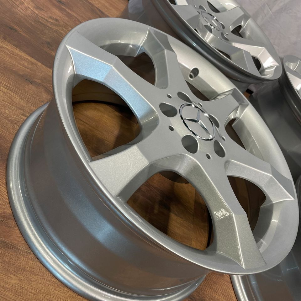 Originale 17 Zoll Mercedes SLK R170 R171 Hoedus Alufelgen Felgen Leichtmetallfelgen silber glänzend (weitere Farben möglich)