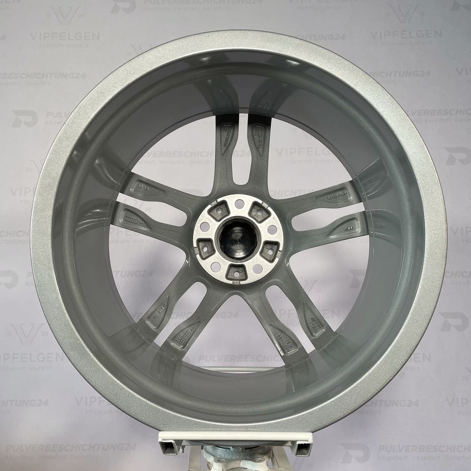 Originale 20 Zoll BMW Styling 373 M Doppelspeiche 5er F10 F11 Leichtmetallfelgen Alufelgen Felgen silber glänzend (weitere Farben möglich)