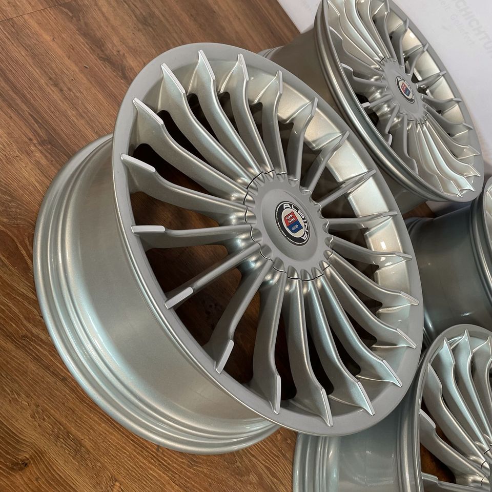 Originale 19 Zoll Alpina B3 Classic III BMW 3er E90 E92 Alufelgen Felgen Leichtmetallfelgen silber glänzend (weitere Farben möglich) mit Bereifung