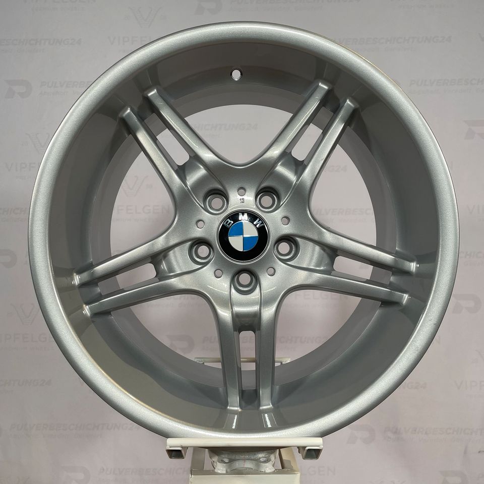Originale 19 Zoll BMW 5er E60 Styling 125 Doppelspeiche Alufelgen Leichtmetallfelgen Felgen silber glänzend (weitere Farben möglich)