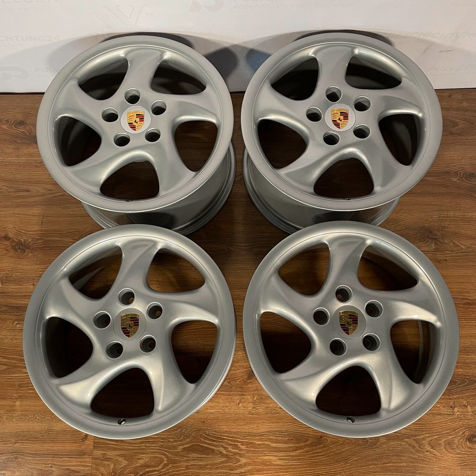 Originale 18 Zoll Porsche 911 993 Carrera Alufelgen Felgen Leichtmetallfelgen Turbolook (weitere Farben möglich)