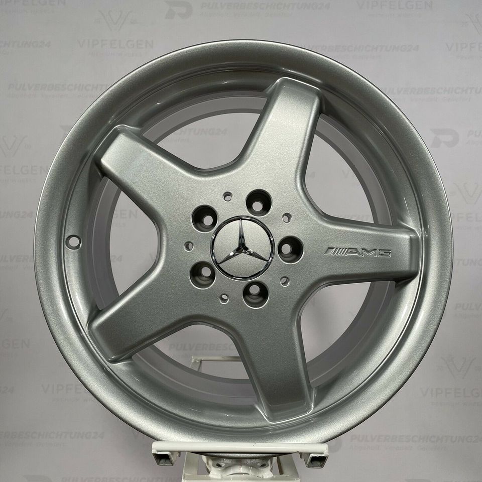 Оригинальные 18-дюймовые легкосплавные диски AMG Mercedes E-Class W210 8J + 9J Rims alloy wheels silver