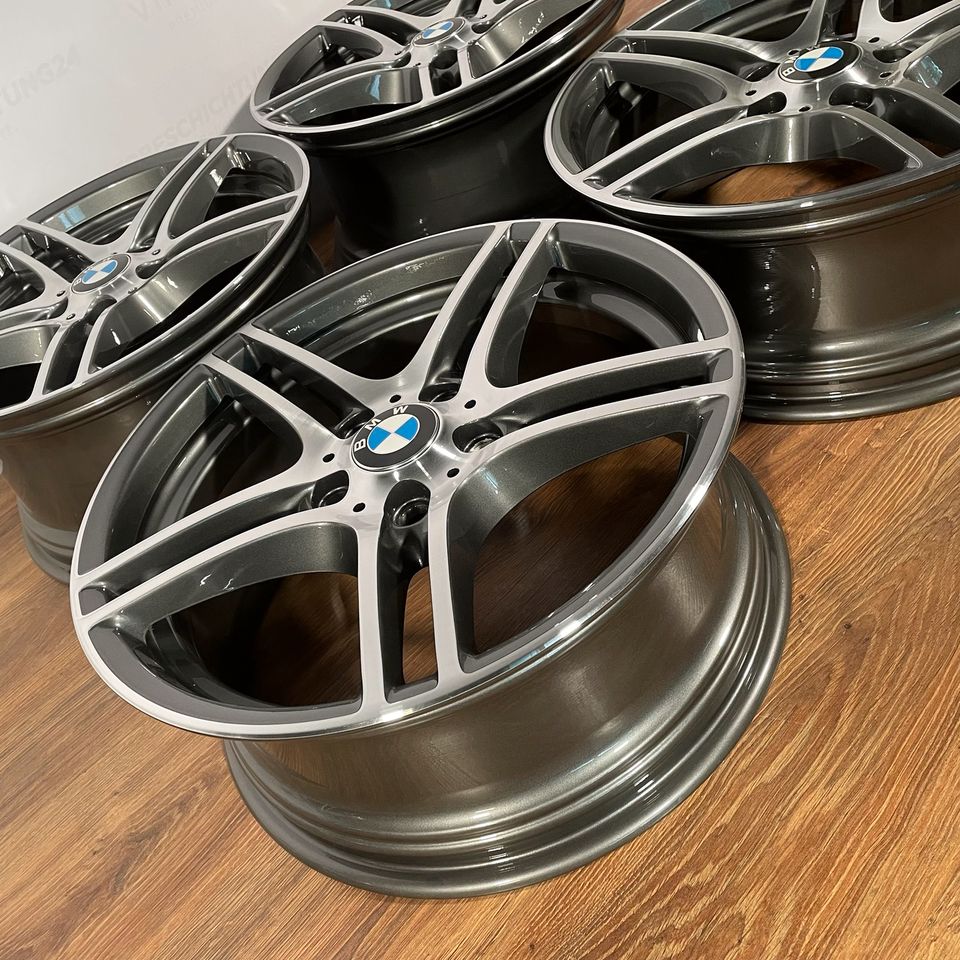 Originale 18 Zoll BMW 3er E90 E92 E93 Styling M313 Alufelgen Felgen Leichtmetallfelgen anthrazit glanzgedreht (weitere Farben möglich)