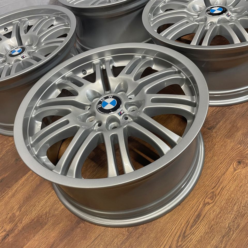 Originale 18 Zoll BMW M3 E46 Styling M67 Doppelspeiche Alufelgen Felgen Leichtmetallfelgen silber (weitere Farben möglich)