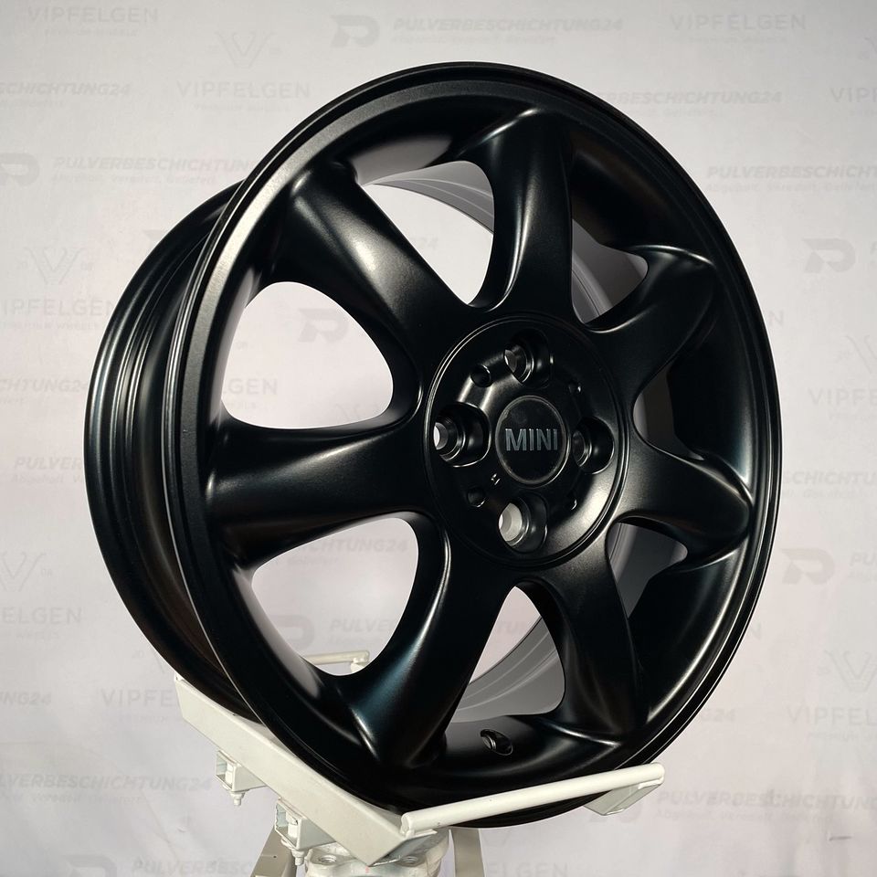 Originale 16 Zoll Mini One Cooper R50 R52 R53 R56 R57 94 Alufelgen Leichtmetallfelgen schwarz matt (weitere Farben möglich)