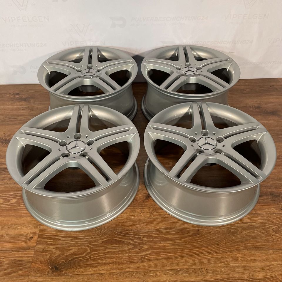Originale 18 Zoll Mercedes CLK W209 C209 Sportpaket Alufelgen Felgen Leichtmetallfelgen silber glänzend (weitere Farben möglich)