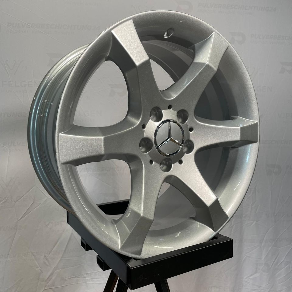 Originale 17 Zoll Mercedes SLK R170 R171 Hoedus Alufelgen Felgen Leichtmetallfelgen silber glänzend (weitere Farben möglich)